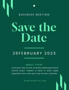 the save the date flyer for business meeting