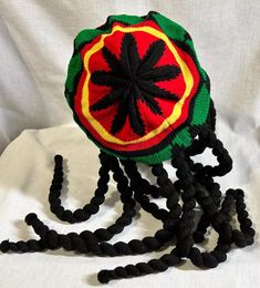 Adult Rasta Jamaican Hat Dread Locks Wig Knitted Funky Caribbean Cap | eBay Adjustable Casual Beanie Costume Hats, Casual Adjustable Winter Headwrap, Casual Adjustable Headwrap For Winter, Adjustable Knit Crochet Cap, Adjustable Crochet Knit Cap, Adjustable Acrylic Cap, Adjustable Acrylic Beanie, Adjustable Acrylic Beanie Cap, Adjustable Crochet Cap Hat