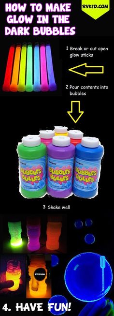 glow in the dark party supplies with instructions