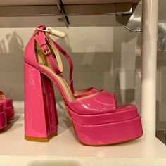 New Never Worn Pink Platform Heels Size 6 Perfect For Barbiecore Or Any Summer Party Pink Platform Heels, Pink Platform, Pink Platforms, Wear Pink, Summer Party, Platform Heels, Shoes Women Heels, Pink Ladies, Hot Pink