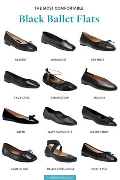 Black Ballerinas Outfit, Ballerina Flats Outfit Aesthetic, Flat Ballet Shoes Outfits, Gotik Girl, Comfortable Black Ballet Flats, Black Shoes Aesthetic, Ballet Flats Aesthetic, Black Ballet Flats Outfit, Shoe Staples