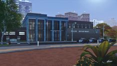 ADM_Police | ADM on Patreon Sims Police Station, Sims 4 Police Station Build, Sims 4 Police Mod, Sims 4 Police Cc, Sims 4 Police Station, Sims 4 Community Lots