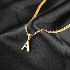 Initial Necklace For Men | Initial Gold Custom Necklace | Letter Pendant Cuban Chain Necklace | Gift For Son | Gift For Dad | Father’s Day Gift 👨👨【Size】：18 + 2 inches 👨👨A delicate gold plated initial necklace that can be customized with your choice of initial. A necklace suitable for wearing on all occasions. Suitable as a gift or to wear for yourself 👨👨Shop with us today and enjoy our high-quality jewelry and exceptional customer service. Initial Necklace For Men, Necklace For Men Gold, Boyfriend Necklace, Gold Initial Necklace, Cuban Chain Necklace, Stylish Letters, Initial Necklace Gold, Valentines Necklace, Gold Initial