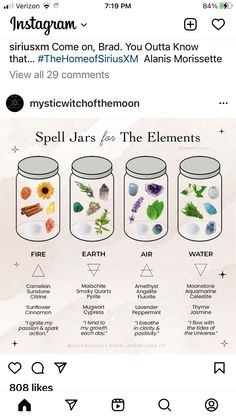 Element Jars Witchcraft, Fire Element Spell Jar, Grounding Spell Jar, Witch Bottles Recipes, Spell Jar Ingredients Meaning, Courage Spell Jar, Element Jars, Wiccan Sabbats, Potions Recipes