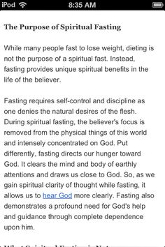 the purpose of fasting is to be astounding as possible in this text