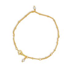 REBECCA 18K GOLD BRACELET | rebecca-18k-gold-bracelet | Bracelets | Guerilla Choice Gold Plated Delicate Chain Charm Bracelet, Gold Satellite Chain Bracelet As Gift, Gold Bracelet With Satellite Chain As Gift, Gold Pearl Bracelet With Delicate Chain, Adjustable Gold Pearl Bracelet With Delicate Chain, Gold Pearl Bracelet With Adjustable Chain For Everyday, Elegant Metal Bracelets With Satellite Chain, Gold Bracelets With Satellite Chain As Gift, Gold Bracelets With Satellite Chain For Gift