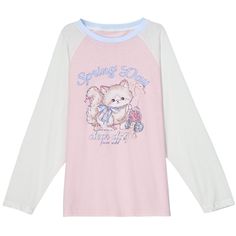 Embrace your inner kawaii with this adorable kitty print long-sleeve top! The playful pink and white color scheme adds a touch of sweetness, while the cute kitty print makes it an instant favorite for any casual outing. Garment SizeSizeSMLFull Length656769Bust118122126Hem Circumference122125130Cuff232425Sleeve Length6768.570 Sweet Pink Tops With Cartoon Print, Sweet Long Sleeve Graphic Print Top, Sweet Long Sleeve Tops With Graphic Print, Spring Kawaii Letter Print Tops, Cute Long Sleeve Spring Tops, Cute Long Sleeve Tops For Spring, Spring Long Sleeve Harajuku Tops, Spring Harajuku Style Long Sleeve Tops, Pink Long Sleeve Kawaii Top