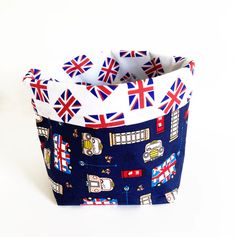 the british flag has been made into a basket