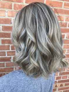 Natural Babylights, Blonde Hair With Grey Highlights, Ash Blonde Hair With Highlights, Grey Hair Lowlights, Cool Blonde Highlights, Types Of Hair Color, Long Hair Highlights