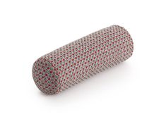 a roll of fabric on a white background