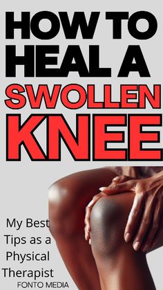 How to heal a swollen knee? Exercises? Natural remedies? My best tips as a physical therapist, and what scientific studies say! + Common causes of knee swelling (surgery, fall, without any reason...), how to bend your knee, how to reduce pain Knee Pain Remedy, Improve Mobility, Physical Therapy Exercises, Knee Replacement Surgery