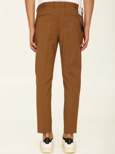 Straigh-leg pleated trousers in camel virgin wool. It feautres concealed zip and hook-and-eye closure, two side welt pockets, two rear welt pockets and belt loops. The model is 188cm tall and wears size 48.  Size nationality: IT  Product number: 5042  Product code: COAFX0Z00FWDTO550080  Composition: 95% virgin wool, 5% elastane Pleated Trousers, Wool Trousers, Dress With Cardigan, Premium Brands, Clothes Collection, Luxury Retail, Welt Pockets, Welt Pocket, Wardrobe Staples