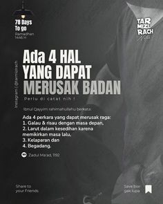 the back cover of an ad for aa 4 hal yang dapat merusak badan