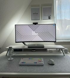 Click the link in bio🔗 to discover the 'DO MORE' wallpaper everyone is talking about! 🌟 You've probably seen it in posts by your favorite creators. #Wallpapers #DigitalArt #HomeOffice #WorkspaceInspo #DeskSetup #MinimalistDesign #CreativeWorkspace #TechSavvy #HomeDecor #AestheticVibes Computer Desk Organization, Clean Workspace, Computer Set, Desk Styling, Minimalist Desk, Desk Goals, Pc Setups