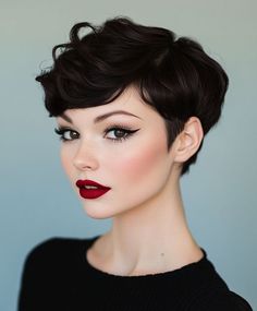 Y2k Pixie Hairstyles, Pixie Grow Out Style, Chic Pixie Haircut, Vintage Pixie Cut, Short Hair French, Angled Pixie, Voluminous Pixie, Modern Pixie Haircut, Flipped Ends