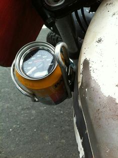 a close up of a motorcycle with a speedometer