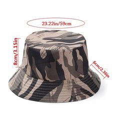 Elevate your outdoor style with our Camo Bucket Hat, the perfect blend of functionality and fashion. Whether you're hiking, fishing, or simply enjoying a sunny day, this hat provides the ultimate protection and a stylish look. Key Features: Durable Material: Crafted from cotton and polyester to ensure long-lasting wear and comfort. Classic Camo Design: Features a timeless camouflage pattern that blends seamlessly with natural surroundings, making it perfect for outdoor adventures. Wide Brim: Off Khaki Cap Sun Hat For Summer, Adjustable Bucket Hat For Fishing, Casual Camouflage Bucket Hat For Outdoor, Black Summer Hat For Outdoor, Black Summer Hat For Outdoor Use, Adjustable Military Style Hats For The Beach, Black Hat For Outdoor Summer Activities, Trendy Bucket Hat For Outdoor Activities, Lightweight Visor Bucket Hat For Camping