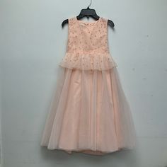 Dress For Girls Is In Brand New Condition With Tag Spring Embellished Princess Dress For Dress-up, Sleeveless Embellished Princess Dress For Spring, Spring Embellished Princess Dress, Spring Pink Embellished Princess Dress, Spring Sleeveless Holiday Dress For Weddings, Sleeveless Holiday Dress For Spring Wedding, Elegant Spring Holiday Dress For Fancy Events, Spring Wedding Sleeveless Holiday Dress, Embellished Princess Dress For Dress-up