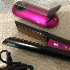 Reposhing This Item I Purchased From @Katmariefl. Loved It, But Ready To Rotate For Something New. Questions? Leave A Comment Below! Dyson Corrale Straightener, Dyson Corrale, Dyson Hair, Hair Tools, Pink Black, Something New, Black Pink, Hair, Pink