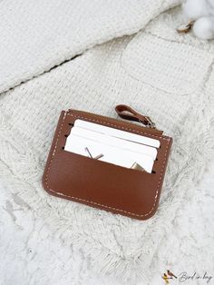 Bird in Bag - Zip Coin Wallet with Multiple Color Selection, Stylish Graphic Card Holder for Multiple Card Organization and Storage for Credit Card, Lightweight and Portable, Everyday Brown Card Holder With Zipper, Brown Rectangular Card Holder With Zipper Pouch, Brown Rectangular Card Holder With Zipper, Rectangular Brown Card Holder With Zipper Pouch, Brown Card Holder With Zipper Pouch For Daily Use, Gift Bifold Card Holder With Zipper Pouch, Bifold Card Holder With Zipper Pouch For Daily Use, Brown Bifold Coin Purse With Zipper, Daily Use Bifold Card Holder With Zipper Pouch