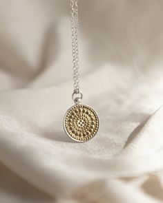 Flip it to reveal the reverse in all silver for a different look: this beauty is ✨versatile✨ A Love Letter, Classic Necklace, Disc Pendant, Classic Gold, Love Letter, Classic Collection, Summer 2023, Love Letters, A Love