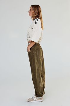 Baggy Style, Joggers Outfit, New Earth, Good Luck, Ankle Length, Jeans Shop, Mid Rise, Boho Outfits, Barrel