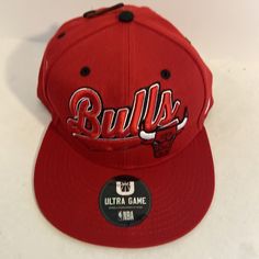 Chicago Bulls SnapBack Ultra Game NBA Hat Cap NWT $39.99. Ships in a box Casual Snapback Hat With Curved Brim For Fan Gear, Red Casual Baseball Cap For Fans, Casual Baseball Cap For Fan Gear, Casual Snapback Hat For Baseball Season Fan Gear, Hip Hop Fan Gear Cap, Hip Hop Style Fan Gear Cap, Throwback Adjustable Fitted Cap, Throwback Adjustable Flat Bill Hat, Casual Flat Bill Hat For Sports Events