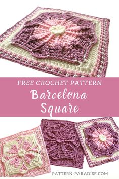 the free crochet pattern for barcelona square