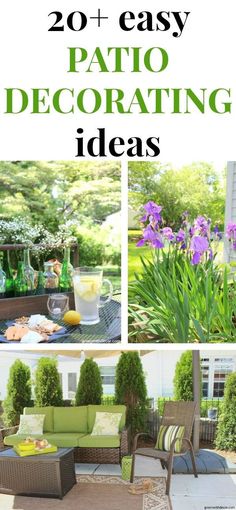 patio decorating ideas that are easy to do and great for any outdoor space in the house