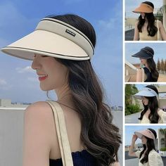 Description: Fashion outdoor golf hat adopts extended brim, which is good for protection against the bright rays of . Characterized by letter logo print and empty top, this hat makes you look fashion and elegant. Summer hat is constructed of polyester material, which is soft and breathable. The head circumference is 54-58cm. You can wear this hat to do some activities in outdoor, such as beach, vacation, camping, gardening. Item Name: Riding Hat Material: Polyester Gender: Women Usage: Sunscreen Trucker Hat Fashion, Knotted Headwrap, Rope Hair, Baseball Caps Fashion, Riding Hats, Summer Sun Hat, Elastic Rope, Womens Fashion Casual Summer, Golf Hat