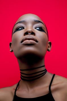 Afro Photoshoot, Black Photoshoot, Women Models, Bald Women, Afro Punk, Black Is Beautiful, Model Photos, Makeup Tips, African American