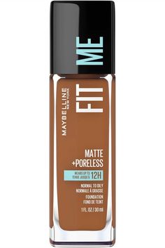 Explore Maybelline's Fit Me Matte Poreless Foundation. This oil-free pore-minimizing foundation controls shine for even skin tone that will last all day. Base Makeup Products, Mocha Truffles, Matte Poreless Foundation, Non Comedogenic Oils, Fit Me Matte And Poreless, Lightweight Foundation, Natural Skin Tone, Base Makeup, How To Apply Foundation