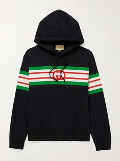 Shop GUCCI Logo-Print Cotton-Jersey Hoodie, Explore the latest in-season GUCCI collection today on MR PORTER Gucci Hoodie, Dior Shirt, Gucci Shirt, Louis Vuitton Shirt, Improve Soil Quality, Gucci Mane, Designer Sweatshirts, Black Felt, Minsk