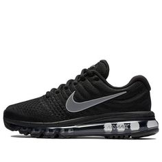 (WMNS) Nike Air Max 2017 'Black' 849560-001 (SNKR/Unisex/Low Top/Breathable) Black Nike Shoes Women, Nike Air Max 2017, Gymnastics Shoes, Running Nike, Black Nike Shoes, Nike Air Max For Women, Air Max Women, Nike Roshe, Nike Shoes Women