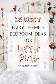 Visit my blog for lots of ideas on how to create a beautiful fairy-themed bedroom along with examples of products and DIY projects that can help you bring these ideas to life. School Age Bedroom Ideas, Fairy Lights Kids Bedroom, Fairy Garden Room Aesthetic, Garden Theme Bedroom Ideas, Fairy Toddler Bedroom, Fairy Garden Bedroom Girl Rooms, Girl Bedroom Ideas For Kids, Fairy Room Ideas Kids, Girls Bedroom Theme Ideas