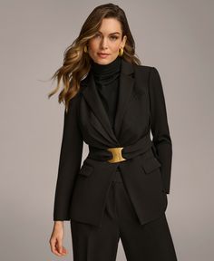 in stock Women Suits Fashion, Female Executive Outfit, Black Power Suits For Women, Petite Suits For Women, Dark Suit For Women, Suits For Women 2024, All Black Suit Women, Power Suits For Women Classy, Suit Accessories Women