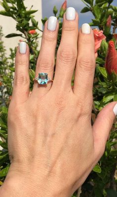 Aquamarine Ring March Birthstone Statement Ring Gold | Etsy Engagement Ring Rectangle, Ring Rectangle, Rectangle Ring, Gold Statement Ring, Rose Quartz Ring, Aquamarine Ring, May Birthstone, March Birthstone, Ring Crafts