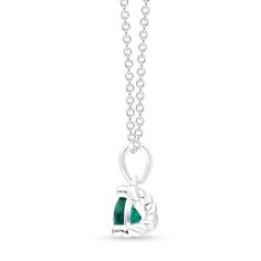 Discover the "Tresor" collection, where sophistication meets opulence. Boasting an exquisite 5mm emerald round at its center, this necklace is destined to become a cherished heirloom for generations to come. SKU BS16559P EMERALD SIZE 5mm COLORSTONE SHAPE Round COLORSTONE WT 0.64cts DIAMOND WT 0.02cts Ethically sourced emeralds directly from our renowned Belmont mine in Brazil. Elegant Green Solitaire Necklace With Birthstone, Luxury Emerald Diamond Necklace For May Birthstone, Formal Diamond Necklace For May Birthstone, Emerald Necklace With Diamond Cut In Fine Jewelry Style, Elegant Emerald Necklace With Diamond Cut, Diamond Cut Necklaces For Anniversary, May Birthstone, Elegant Diamond Cut Emerald Necklace, Round Emerald Necklace With Diamond Cut, Elegant Emerald Birthstone Necklace In Bezel Setting