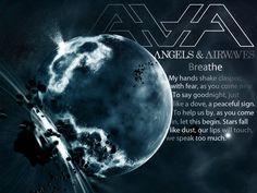 an advertisement for angels & airwaves'breathe