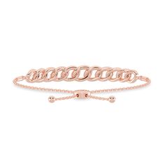 A rhythmic pattern of diamonds set on this bolo bracelet wraps around your wrist to sprinkle brilliance at every angle. Effortless and classic, this bolo bracelet can be a treasured addition to your collection. Rose Gold Diamond Bracelet With Adjustable Chain, Adjustable Rose Gold Diamond Bangle, Adjustable Chain Rose Gold Diamond Bracelet, Adjustable 14k Gold Tennis Bracelet, Fine Jewelry, Adjustable Rose Gold Chain Bracelet Fine Jewelry, Adjustable 14k Gold Tennis Bracelet, Adjustable Rose Gold Chain Bracelet, Adjustable Rose Gold Jubilee Diamond Bracelet, Adjustable Rose Gold Diamond Bracelet