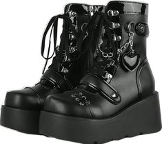 Gothic Black Martin Boots With Round Toe, Black Gothic Martin Boots With Round Toe, Edgy Black Martin Boots For Concerts, Gothic Black Martin Boots For Concerts, Black Gothic Martin Boots For Concert, Gothic Black Platform Martin Boots, Gothic Black High-top Martin Boots, Black Gothic High-top Martin Boots, Edgy Black Martin Boots For Alternative Fashion