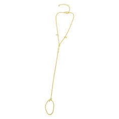 Add a dramatic touch to your jewelry collection with this 14k gold plated Adornia hand chain. Add a dramatic touch to your jewelry collection with this 14k gold plated Adornia hand chain.  Nickel free Metal: brass Plating: 14k gold Finish: polished Packaging: pouch Size: One Size. Gender: unisex. Age Group: adult. Elegant Gold-tone Chain Ring For Gift, Adjustable Dainty Gold-tone Jewelry, Adjustable Delicate Chain Body Jewelry As Gift, Adjustable Delicate Chain Body Jewelry For Gift, Gold Lariat Jewelry With Lobster Clasp, Delicate Adjustable Gold Body Jewelry, Gold Tarnish-resistant Dangle Chain Necklace, Gold Metal Link Chain Ring, Gold-plated Jewelry With Adjustable Chain