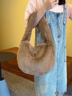 Bird in Bag - Solid Color Zippered Shoulder Dumpling Bag Dumpling Bag, Style Minimalist, Shoulder Tote Bag, Bird In Bag, Simple Elegance, Shoulder Tote, Color Khaki, Dumplings, Camel