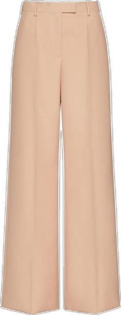 Sand Beige, High Waisted Trousers, Welt Pocket, Valentino Garavani, Fashion Branding, Wide Leg, Trousers, High Waisted, Collage