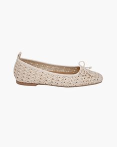 A women’s classic ballet flat for sale on line is crafted of crochet raffia straw and finished with matching napa leather binding and delicate front bow to feminine effect. The ever chic Parris Raffia is fully lined with lightweight, breathable mesh so your entire foot is ventilated and will never overheat. The leather footbed with built in arch support insures all day walking comfort. built in arch support for all day comfort all over ventilation genuine napa leather padded footbed and trim pul Elegant Beige Beach Flats, Beige Woven Leather Flats, Summer Woven Leather Ballet Flats With Round Toe, Summer Ballet Flats With Woven Leather And Round Toe, Chic Ballet Flats With Woven Sole, Chic Intrecciato Weave Flats, Chic Closed Toe Ballet Flats With Woven Sole, Chic Woven Leather Ballet Flats For Spring, Spring Woven Leather Ballet Flats