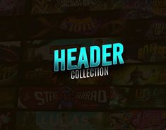 the title for header collection is displayed in front of a wall full of video games