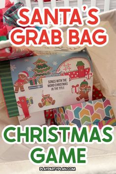 santa's grab bag for christmas game