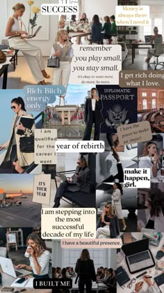 Career Manifestation, My Highest Self, Vision Board Themes, Board Collage