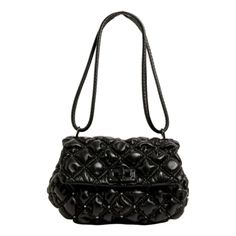 A stunning piece from the Italian designer Valentino Garavani, this medium crossbody bag is crafted from quilted black calfskin leather finished with gunmetal studs. The twist-lock closure on the front face opens to a leather interior complete with a zipper and slip pocket, perfect for storing essentials. Including a detachable strap, it can be carried full length as a crossbody or folded as a shoulder bag. Make a fashion statement with a rebellious edge.    Model: WW9B0H78EFZ  Black Quilted Lea Quilted Leather Evening Bag, Designer Quilted Shoulder Bag For Evening, Designer Evening Quilted Shoulder Bag, Black Quilted Leather Flap Bag, Designer Black Quilted Shoulder Bag, Designer Black Quilted Flap Bag, Designer Quilted Black Flap Bag, Black Quilted Top Handle Shoulder Bag, Black Quilted Flap Bag For Evening