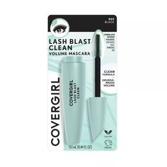 COVERGIRL Lash Blast Clean Volume Mascara - 0.44 Fl Oz : Target Tarte Maneater Mascara, Length Mascara, Full Eyelashes, Urban Decay Eyeshadow Primer, Vegan Mascara, Maybelline Color Tattoo, Eyelash Primer, Urban Decay Eyeshadow, Lengthening Mascara